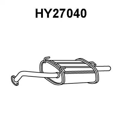Глушитель выхлопных газов конечный HY27040 VENEPORTE