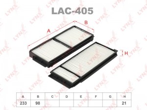 Фильтр салона LAC-405 LYNXAUTO