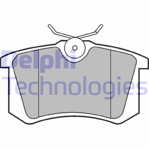 Комплект тормозных колодок, диско LP571 DELPHI