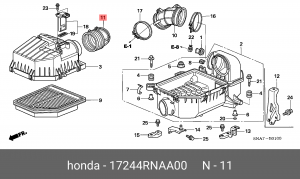 Деталь 17244RNAA00 HONDA