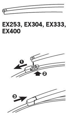 Щетка стеклоочистителя EX400 TRICO