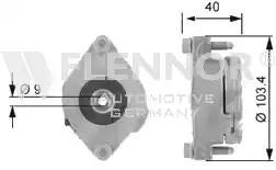 Натяжная планка, поликлиновой ремень FA99010 FLENNOR
