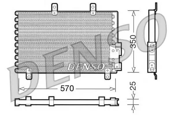 Конденсатор, кондиционер DCN01001 DENSO