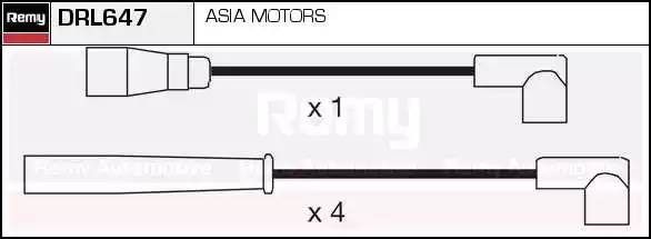 Ккомплект проводов зажигания DRL647 DELCO REMY