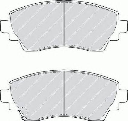 Комплект тормозных колодок, диско FSL1391 FERODO