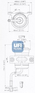 Топливный фильтр 31.802.00 UFI