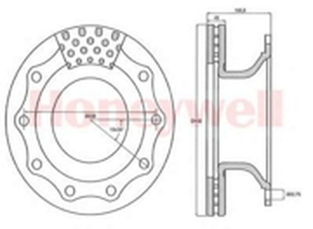 Тормозной диск 569000B BENDIX JURID