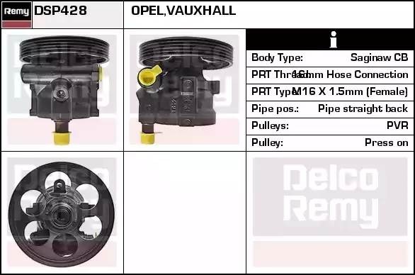 Гидравлический насос, рулевое управление DSP428 DELCO REMY