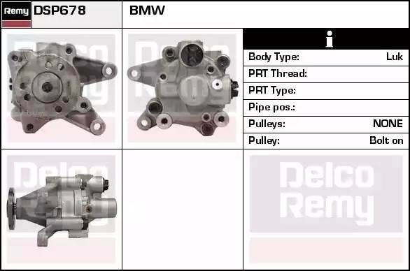 Гидравлический насос, рулевое управление DSP678 DELCO REMY