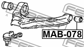 Сайлентблок MAB-078 FEBEST