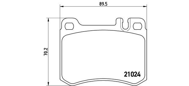 Комплект тормозных колодок, диско P50014 BREMBO