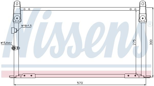 Конденсатор, кондиционер 940018 NISSENS