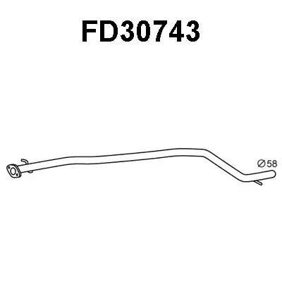 Предглушитель выхлопных газов FD30743 VENEPORTE