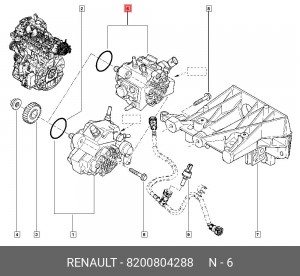 Насос высокого давления 8200804288 RENAULT