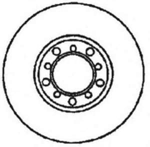 Тормозной диск 561576B BENDIX JURID