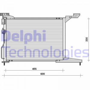 Конденсатор, кондиционер TSP0225093 DELPHI
