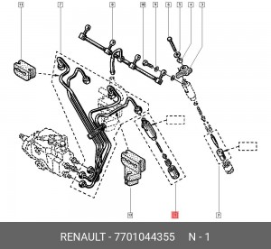Корпус форсунки 7701044355 RENAULT