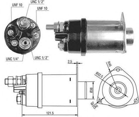 Тяговое реле, стартер 940113050039 MAGNETI MARELLI