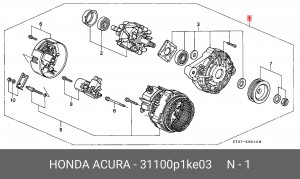 Генератор 31100P1KE03 HONDA