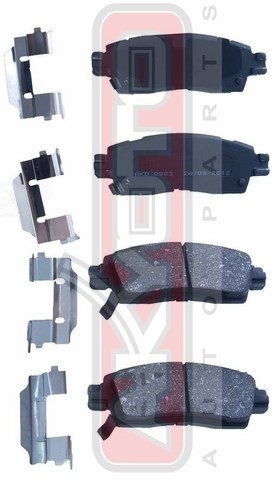 Колодки тормозные дисковые AKD-0883 AKYOTO