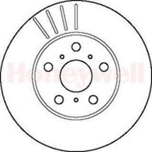 Тормозной диск 561808B BENDIX JURID
