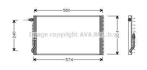 Конденсатор, кондиционер UV5012 AVA