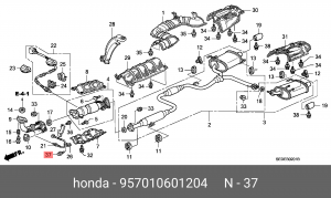 Болт крепления 957010601204 HONDA