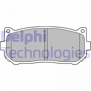 Комплект тормозных колодок, диско LP1528 DELPHI