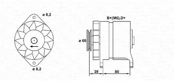 Генератор 943356212010 MAGNETI MARELLI