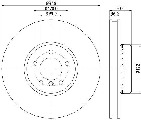 Конденсатор, кондиционер 8FC351038481 HELLA