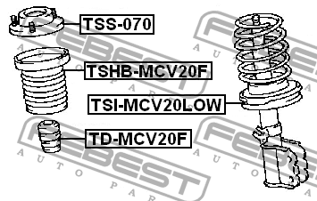 Опора амортизатора подвески TSS-070 FEBEST