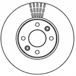 Тормозной диск 562268B BENDIX JURID