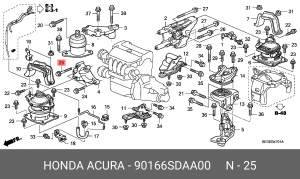 Деталь 90166SDAA00 HONDA