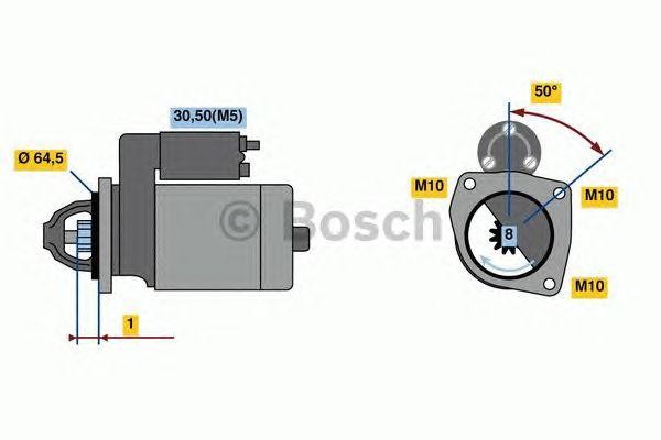 Стартер 0 986 022 810 BOSCH