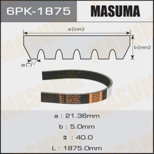 Ремень приводной 6PK-1875 MASUMA
