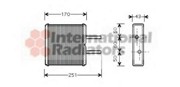 Теплообменник, отопление салона 83006046 VAN WEZEL