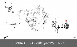 Выжимной подшипник 22810PB6922 HONDA