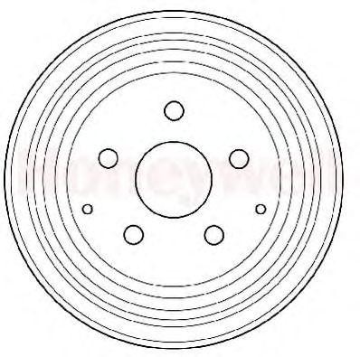 Тормозной барабан 329131B BENDIX JURID