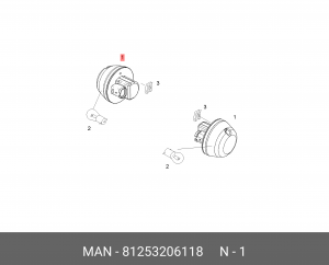 Повторитель указателя поворота 81253206118 MAN