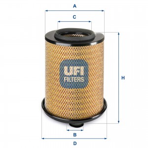 Воздушный фильтр 27.281.00 UFI