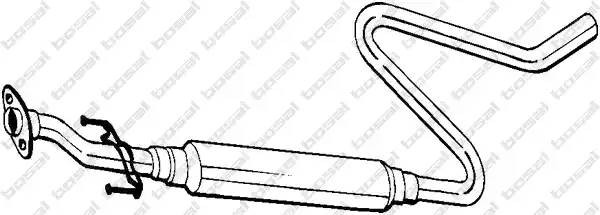 Средний глушитель выхлопных газов 282569 BOSAL