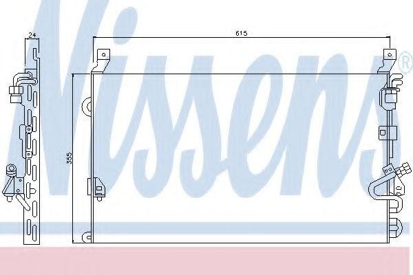 Конденсатор, кондиционер 94160 NISSENS