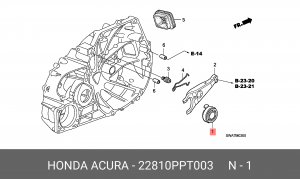 Выжимной подшипник 22810PPT003 HONDA