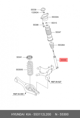 Амортизатор подвески 55311-2L200 HYUNDAI KIA
