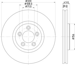 Тормозной диск MDC1803 MINTEX