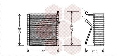 Испаритель, кондиционер 5900V091 VAN WEZEL