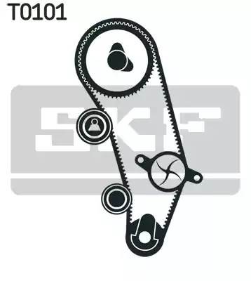 Комплект ремня ГРМ VKMA 01262 SKF