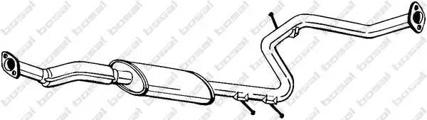 Средний глушитель выхлопных газов 283-767 BOSAL