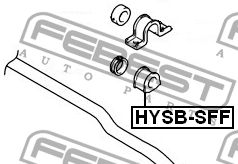 Втулка стабилизатора HYSB-SFF FEBEST