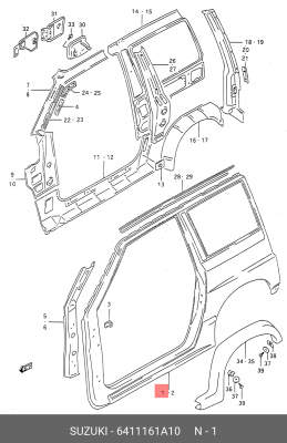 Деталь 64111-61A10 SUZUKI